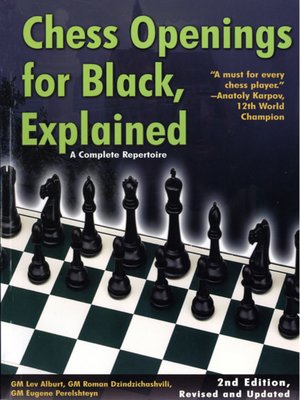 cover image of Chess Openings for Black, Explained